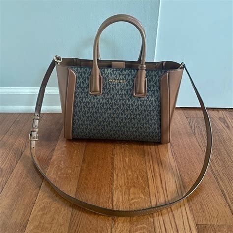 Michael Kors Kali Medium Satchel Tote Crossbody Signature MK 